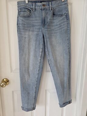 Talbots Everyday Relaxed Jeans Light Blue Cropped Straight Leg Size 6